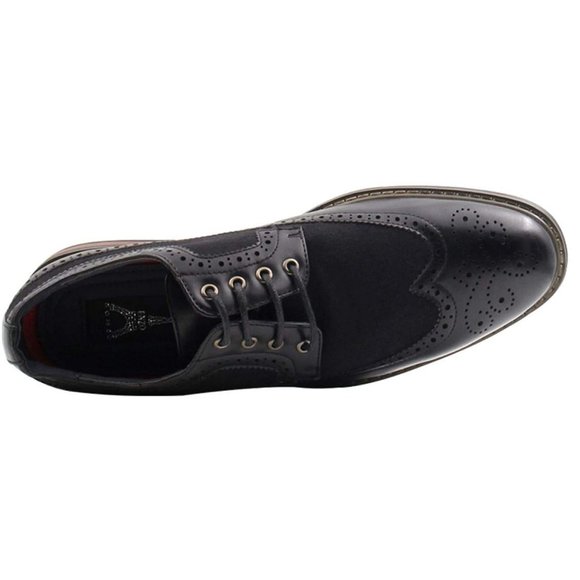 Men's Spectator Tweed Plaid Two Tone Wingtips Oxfords Perforated Lace Up Dress S - Picture 12 of 13